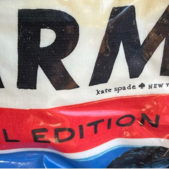 Vintage Kate Spade Charm Magazine Travel Vinyl Tote Bag RARE - Picture 6 of 10